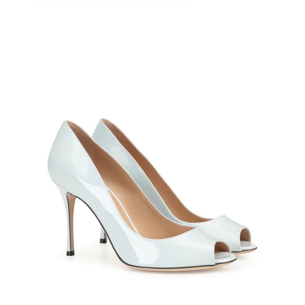 Sergio Rossi New Godiva Peep Toe Pumps NEW, Size 39